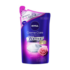 니베아 크림 케어 BW 프렌치 로즈 펌프 리필용360ml