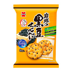 이와츠카제과 검은콩 전병 9매