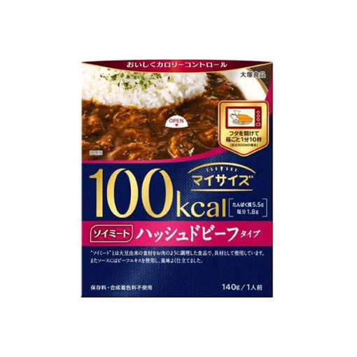 100kcal 내 크기 소이 미트 해시 드 비프 타입 140g