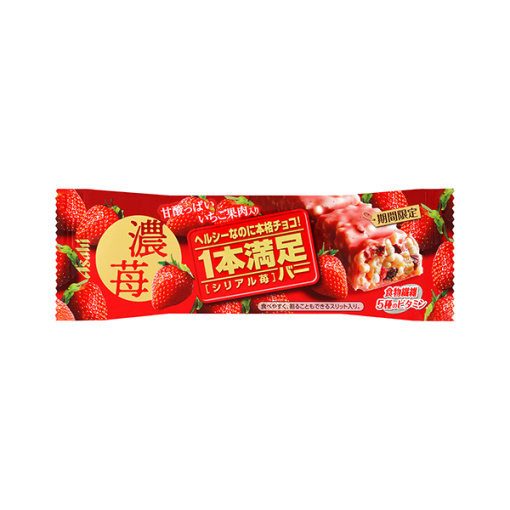 1개 만족 바 시리얼 딸기 아마오우 1개