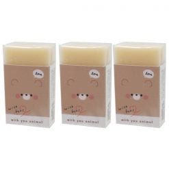 344 베어 결정될 군 지우개 위드 유 동물 곰 3개1세트
