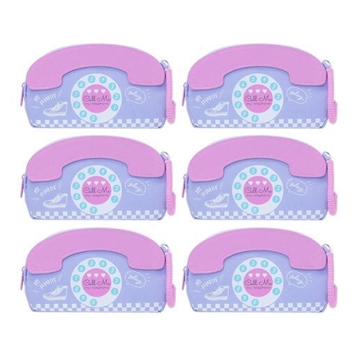 594 필통80s tele phone 6개1세트