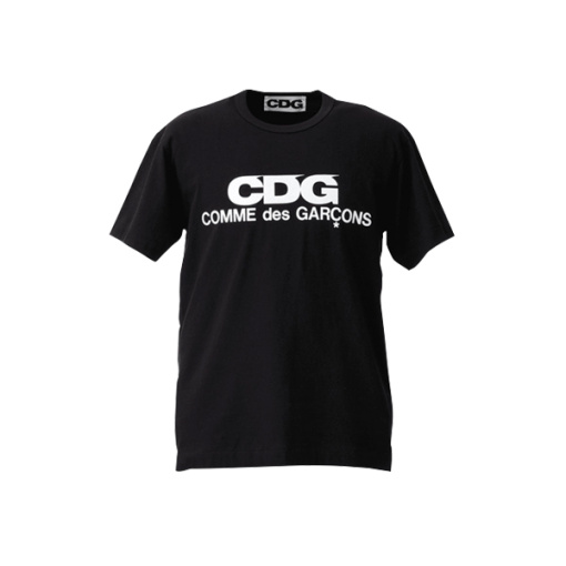 꼼데가르송 반팔티 cdg 로고 남녀공용 면100 티셔츠 일본매장 블랙 s