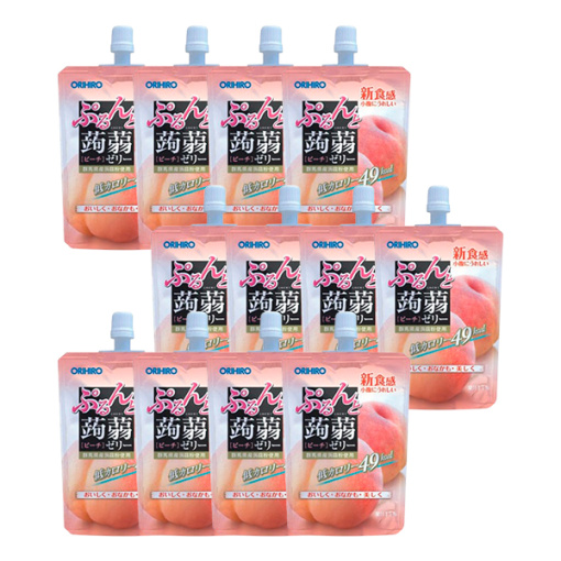 오리히로 곤약젤리 곤약 젤리 스탠딩 피치 130g