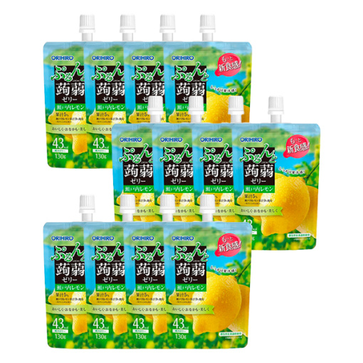 오리히로 곤약젤리 스탠딩 세토우치 레몬 봄여름 한정 130g