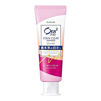 ora2 me 오라쯔미 스틴 클리어 페이스트 치약 피치 민트 130g