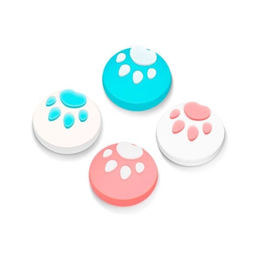 닌텐도 스위치 조이콘 아날로그 스틱 커버 swich joy con switch lite용 고양이발바닥 4개 세트핑크블루 510x510 1