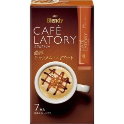아지노모토 AGF 블렌디 카페 라토리 스틱 진한 카라멜 마끼아또 커피 80.5g (11.5g7개) X 6개 세트