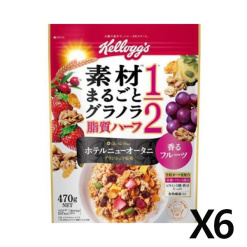 일본 켈로그 통째로 그래놀라 당질 하프  X 6세트