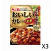 S&B 맛있는 카레 많이 매운맛 180g X 3세트