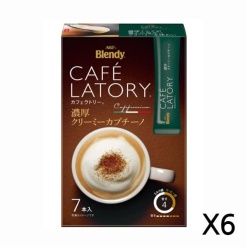 AGF 블렌디 카페 라토리 스틱 진한 크리미 카푸치노 11.5g  X 6세트