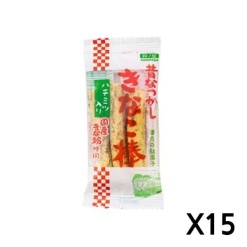 스즈노야 콩가루 과자 키나코봉 3개 X 15세트