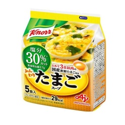 아지노모토 크노르 부드러운 계란 스프 염분 30% 컷 5봉