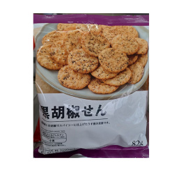 [미니스톱] 흑후추 센베 82g