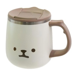 사부 무무 스테인리스 보온 머그컵 400ml 화이트 SHI351303