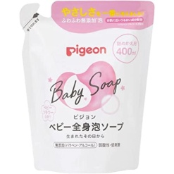 피존 베이비 전신용 폼 세정제 베이비 플라워향 리필용 400ml