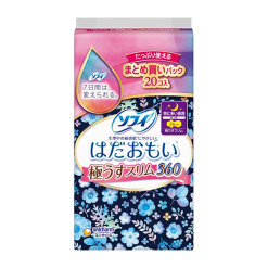 유니참 소피 피부를 생각한 극 슬림 360 특히 양이 많은 밤 묶음 구매 팩 20개입