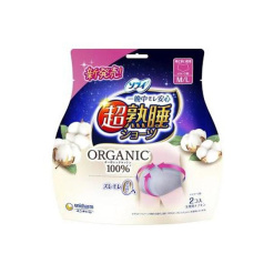 유니참 소피 초숙면 팬티 유기농 코튼 특히 양이 많은 야간용 내츄럴 그레이 M~L 2매입