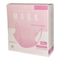 레이어 스타일 마스크 체리핑크 보통 사이즈 30개입