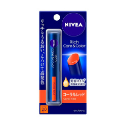니베아 리치케어 & 컬러립 코랄 레드 2.0g: