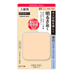 키스미 페르메 커버하여 밝은 피부 파우더 파운데이션 교체용 01 밝은 피부색 11g