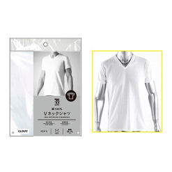 세븐일레븐 V넥 티셔츠 화이트 M