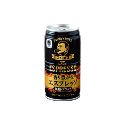패밀리마트 산토리 패밀리 보스 더 에스프레소 향이 풍부한 에스프레소 무설탕 블랙 커피 185g