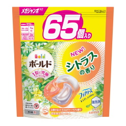 P&G 보르도 젤볼 4D 마음이 두근거리는 시트러스&바베나향 리필용 메가점보사이즈 55개입