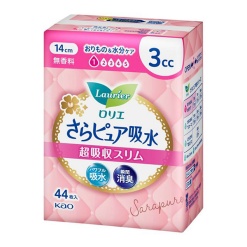 카오 로리에 보송 퓨어 흡수 초흡수 슬림 3cc 무향료 44매입
