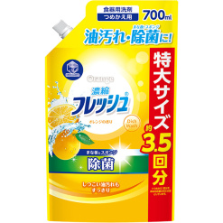 제일비누 키친클럽 농축 프레시 살균 오렌지 리필 700ml