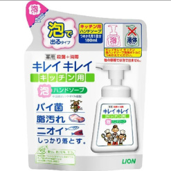 라이온 키레이 키레이 약용 주방 거품 핸드 비누 리필용 180ml