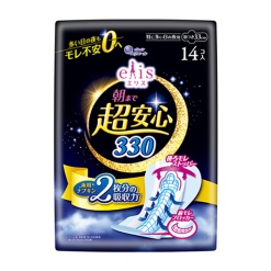 다이오제지 에리스 아침까지 초안심 330 특히 많은 밤 날개형 길이 33cm 20매입