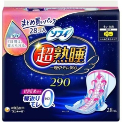 유니참 소피 초숙면가드 290 양이 많은 밤 28개입