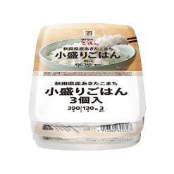 세븐일레븐 Seven eleven 아키타 코마치 작은 밥 130g x 3개입