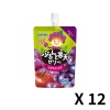 오리히로 탱글탱글 한천젤리 스탠딩 포도 믹스 130g x 12개 세트