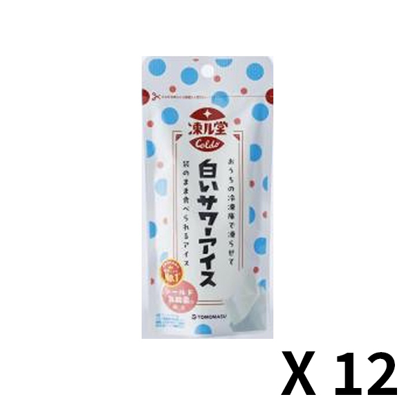 토모야스음료 코오루도우 하얀 사워 아이스 80g x 12개 세트