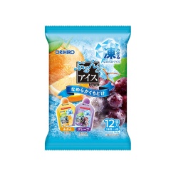 【기간한정】오리히로 탱글탱글 아이스 귤+그레이프 12개입 240g