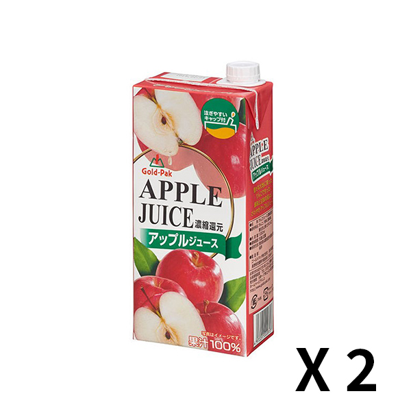 골드팩 애플쥬스1L x 2개 세트