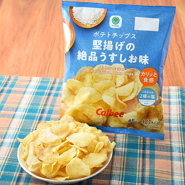패밀리마트 포테토칩 카타아게 일품 소금맛 65g