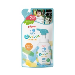 피죤 쁘띠 키즈 거품 샴푸 개운하게 냄새 제거 산뜻한 비누향 리필용 240ml