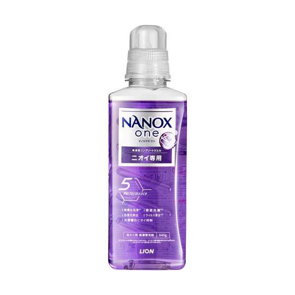 라이온 나녹스원 NANOX one 냄새 전용 실내 건조용 세탁세제 640g